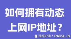 如何擁有動態(tài)上網(wǎng)IP地址？